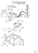 MACHINE BASE Diagram and Parts List for 3LSR5233BN1  Whirlpool Washer