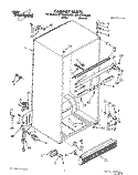 CABINET Diagram and Parts List for 8ET20ZKXAN00  Whirlpool Refrigerator