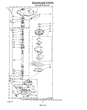 GEARCASE Diagram and Parts List for AL4132VW0  Whirlpool Washer