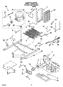 UNIT PARTS, OPTIONAL PARTS Diagram and Parts List for 6ES2FHKXRQ00  Whirlpool Refrigerator