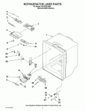 REFRIGERATOR LINER PARTS Diagram and Parts List for KFCS22EVMS5  KitchenAid Refrigerator