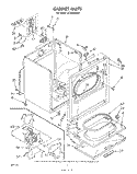 SECTION Diagram and Parts List for LE7080XSW0  Whirlpool Dryer