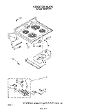 COOK TOP Diagram and Parts List for RM996PXVN3  Whirlpool Microwave Oven Combo