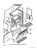 UPPER OVEN Diagram and Parts List for SE960PEPW6  Whirlpool Range