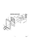 CONTROL PANEL Diagram and Parts List for RM288PXV7  Whirlpool Microwave Oven Combo