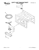 CAVITY AND TURNTABLE, LIT/OPTIONAL Diagram and Parts List for MT5120XAQ0  Whirlpool Microwave