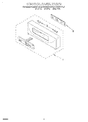 CONTROL PANEL, LITERATURE Diagram and Parts List for KEBS207DBL2  KitchenAid Wall Oven