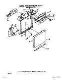 FRAME AND CONSOLE Diagram and Parts List for DU8500XX1  Whirlpool Dishwasher