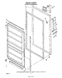 DOOR , LIT/OPTIONAL Diagram and Parts List for EV200NXRW1  Whirlpool Freezer