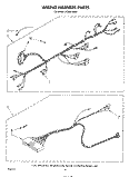 WIRING HARNESS , LITERATURE AND OPTIONAL Diagram and Parts List for KCMS132S0  KitchenAid Microwave