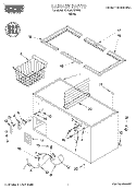 SECTION Diagram and Parts List for RH1599REW06  Roper Freezer