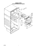 LINER Diagram and Parts List for RT14DKXYW01  Roper Refrigerator