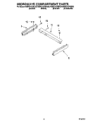 MICROWAVE COMPARTMENT PARTS Diagram and Parts List for KBMC147HSS05  KitchenAid Microwave Oven Combo