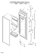 REFRIGERATOR DOOR Diagram and Parts List for KSUP22QDWH00  KitchenAid Refrigerator