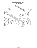 CONTROL PANEL Diagram and Parts List for KGBS145SBL0  KitchenAid Wall Oven