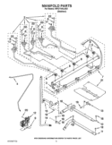 MANIFOLD PARTS Diagram and Parts List for WFG714HLAS0  Whirlpool Range