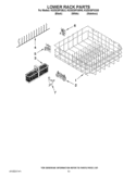 LOWER RACK PARTS Diagram and Parts List for KUDS30FXSS8  KitchenAid Dishwasher