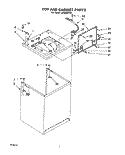 TOP AND CABINET, LIT/OPTIONAL Diagram and Parts List for LA6888XTN1  Whirlpool Washer