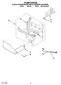PUMP PARTS Diagram and Parts List for KUIS15NRTBO  KitchenAid Ice Maker