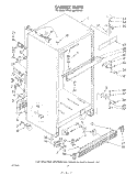 CABINET Diagram and Parts List for KTRF18MTPL00  Whirlpool Refrigerator