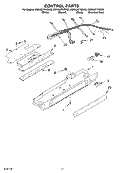 CONTROL PARTS, PARTS NOT ILLUSTRATED Diagram and Parts List for KSRA22FKSS00  KitchenAid Refrigerator