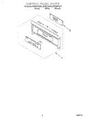 CONTROL PANEL Diagram and Parts List for RS675PXGT7  Whirlpool Range