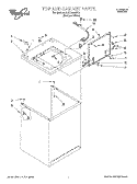 TOP AND CABINET, LIT/OPTIONAL Diagram and Parts List for 3LSC9255BQ1  Whirlpool Washer