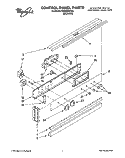 CONTROL PANEL Diagram and Parts List for RB220PXYB3  Whirlpool Wall Oven