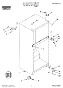 CABINET Diagram and Parts List for RT14BKXGW00  Roper Refrigerator