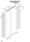 CABINET TRIM PARTS Diagram and Parts List for KSSC48QMS01  KitchenAid Refrigerator