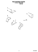 TOP VENTING PARTS Diagram and Parts List for KDRS807SSS01  KitchenAid Range