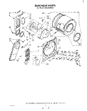 SECTION Diagram and Parts List for LE5530XMW2  Whirlpool Dryer
