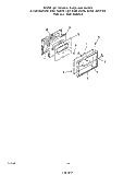 OVEN DOOR Diagram and Parts List for 1835W1A  Roper Range