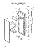 REFRIGERATOR DOOR Diagram and Parts List for KSRS27QAAL06  KitchenAid Refrigerator