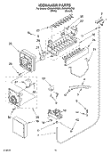 ICEMAKER PARTS, PARTS NOT ILLUSTRATED Diagram and Parts List for CS25AFXKQ02  Crosley Refrigerator