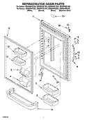 REFRIGERATOR DOOR PARTS Diagram and Parts List for GB9SHKRLS00  Whirlpool Refrigerator