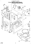 SECTION Diagram and Parts List for LER5624DZ1  Whirlpool Dryer