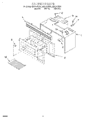 CABINET Diagram and Parts List for MH6151XHQ0  Whirlpool Microwave