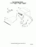 TOP VENTING PARTS Diagram and Parts List for KEBS107SSS04  KitchenAid Wall Oven