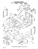 CHASSIS PARTS Diagram and Parts List for YGFE461LVQ0  Whirlpool Range