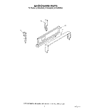 BACKGUARD Diagram and Parts List for SF3004SRW2  Whirlpool Range