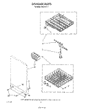DISHRACK Diagram and Parts List for DU8100XT3  Whirlpool Dishwasher