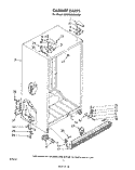 CABINET Diagram and Parts List for ED22MMXLWR0  Whirlpool Refrigerator