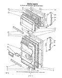 DOOR, LIT/OPTIONAL Diagram and Parts List for ET14DCXLWR1  Whirlpool Refrigerator