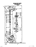 GEARCASE Diagram and Parts List for AL2121WW0  Whirlpool Washer