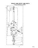 BRAKE AND DRIVE TUBE Diagram and Parts List for CA2762XSW0  Whirlpool Washer