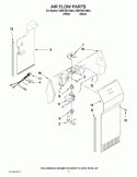 AIR FLOW PARTS Diagram and Parts List for ED5KVEXVQ04  Whirlpool Refrigerator