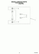 MISCELLANEOUS  PARTS, OPTIONAL PARTS (NOT INCLUDED) Diagram and Parts List for YWET3300SQ2  Whirlpool Washer Dryer Combo