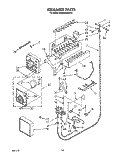 ICEMAKER, LIT/OPTIONAL Diagram and Parts List for KSSS48DAW00  KitchenAid Refrigerator