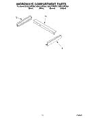 MICROWAVE COMPARTMENT PARTS Diagram and Parts List for GMC275PDB07  Whirlpool Microwave Oven Combo